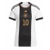 Tyskland Serge Gnabry #10 kläder Kvinnor VM 2022 Hemmatröja Kortärmad